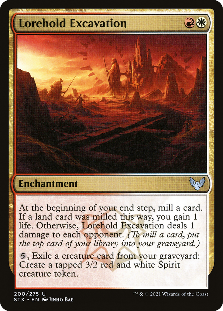 Magic: The Gathering - Lorehold Excavation Foil - Strixhaven: School of Mages