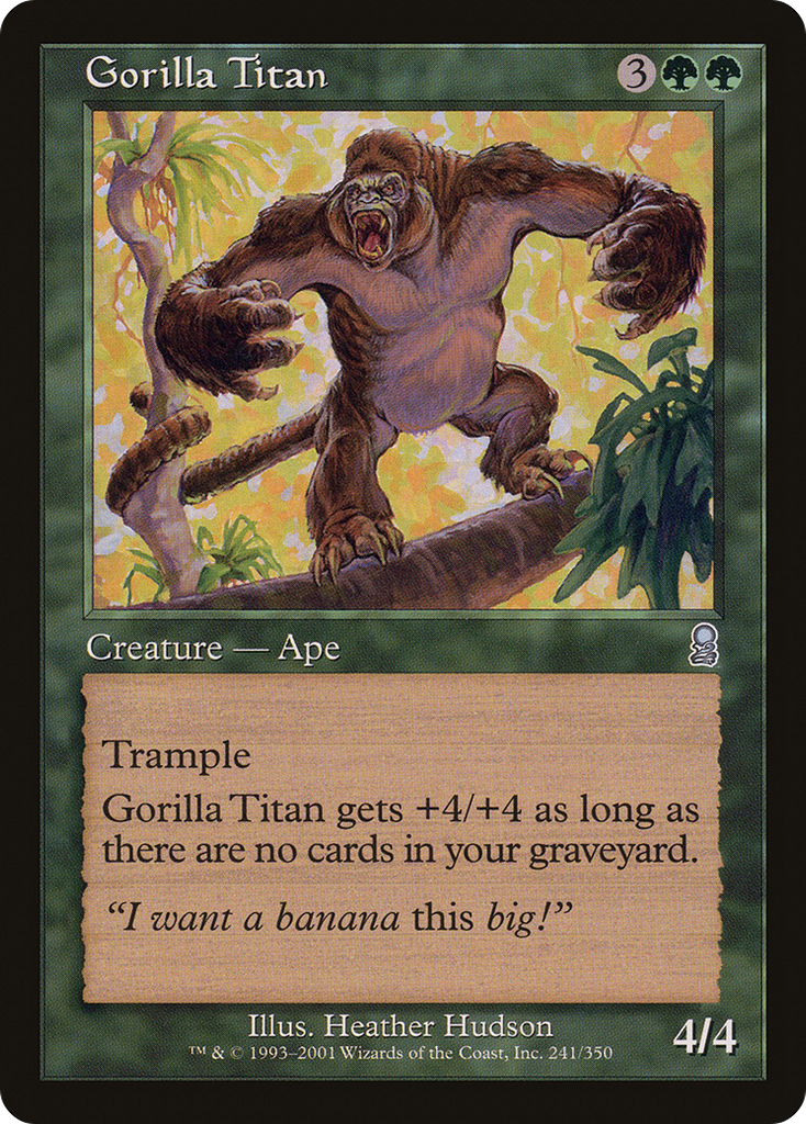 Magic: The Gathering - Gorilla Titan - Odyssey