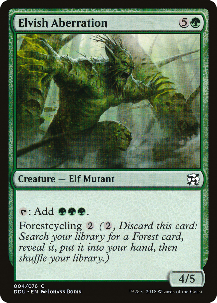 Magic: The Gathering - Elvish Aberration - Duel Decks: Elves vs. Inventors