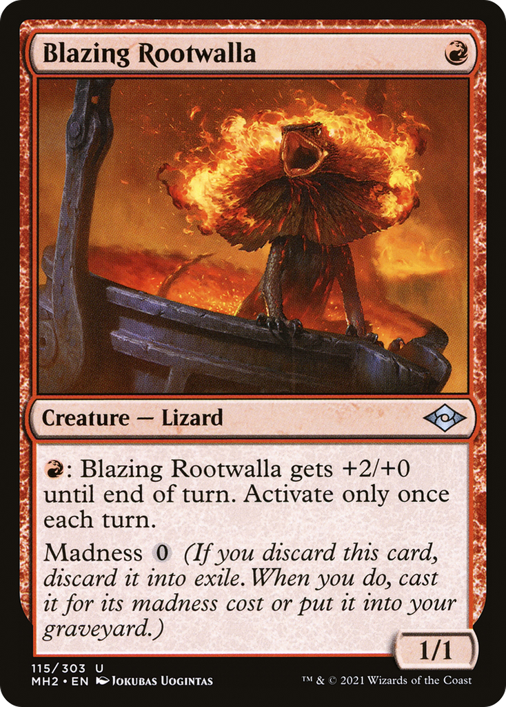 Magic: The Gathering - Blazing Rootwalla Foil - Modern Horizons 2