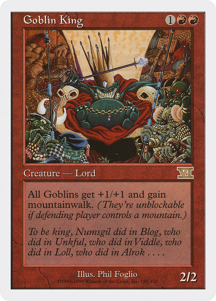 Magic: The Gathering - Goblin King - Classic Sixth Edition