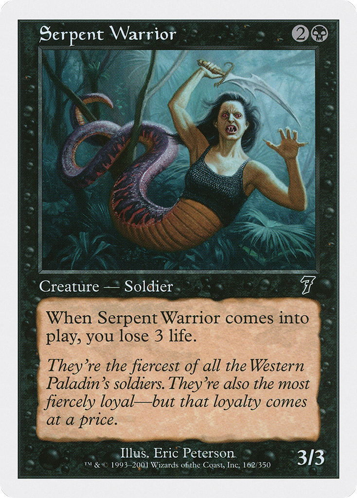 Magic: The Gathering - Serpent Warrior - Seventh Edition