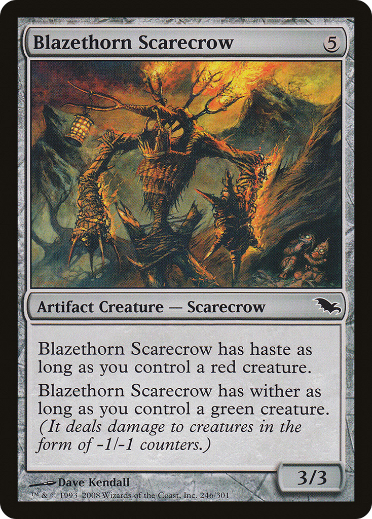 Magic: The Gathering - Blazethorn Scarecrow - Shadowmoor