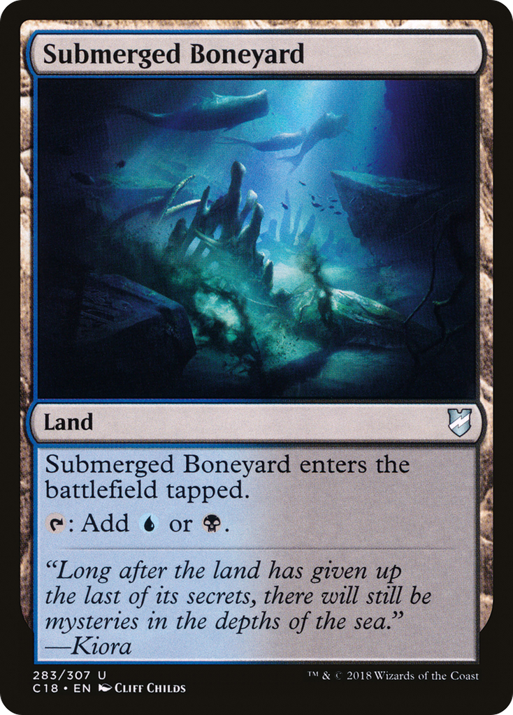 Magic: The Gathering - Submerged Boneyard - Commander 2018