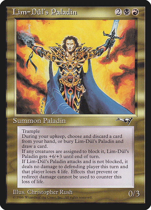 Magic the Gathering - Lim-Dûl's Paladin - Alliances