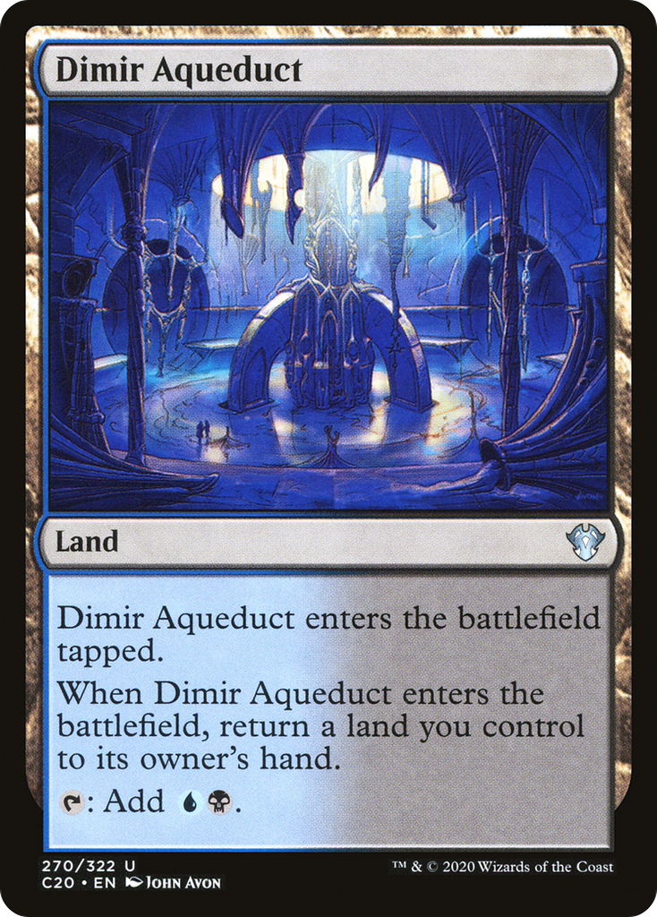 Magic: The Gathering - Dimir Aqueduct - Commander 2020