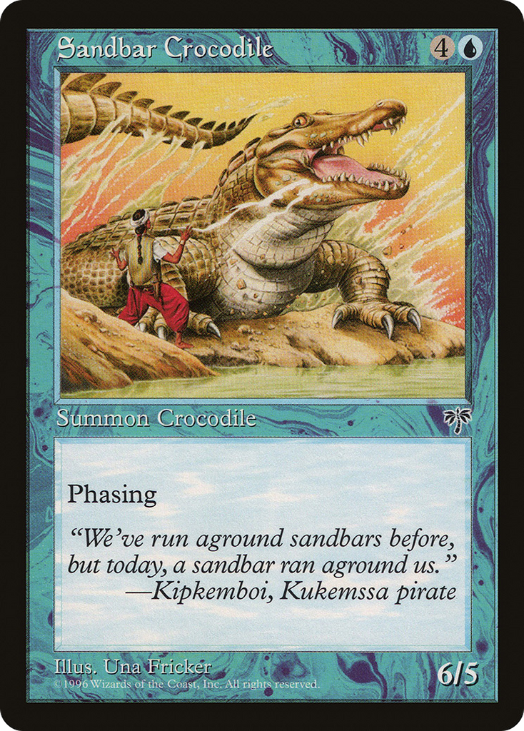Magic: The Gathering - Sandbar Crocodile - Mirage