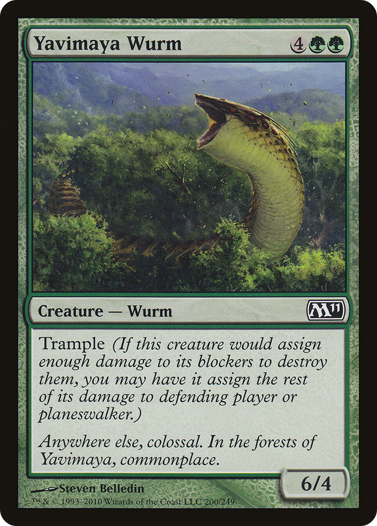 Magic: The Gathering - Yavimaya Wurm - Magic 2011