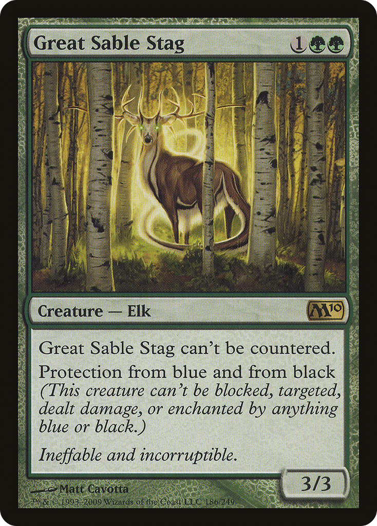 Magic: The Gathering - Great Sable Stag - Magic 2010