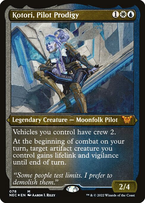 Magic the Gathering - Kotori, Pilot Prodigy Foil - Neon Dynasty Commander