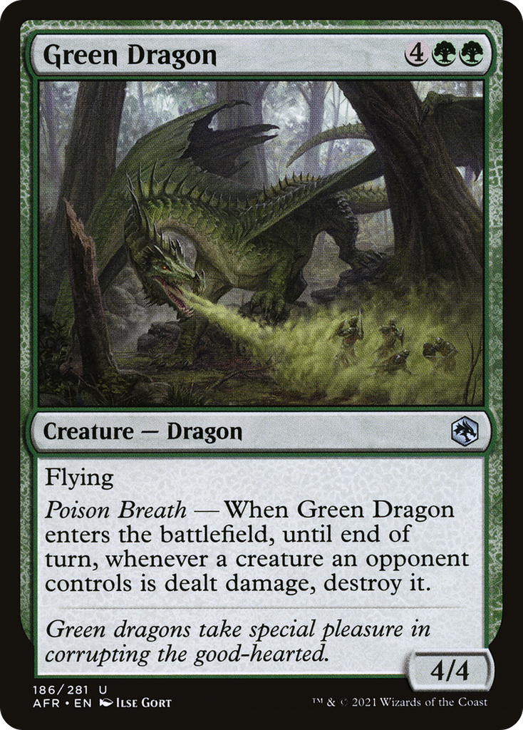 Magic: The Gathering - Green Dragon - Adventures in the Forgotten Realms