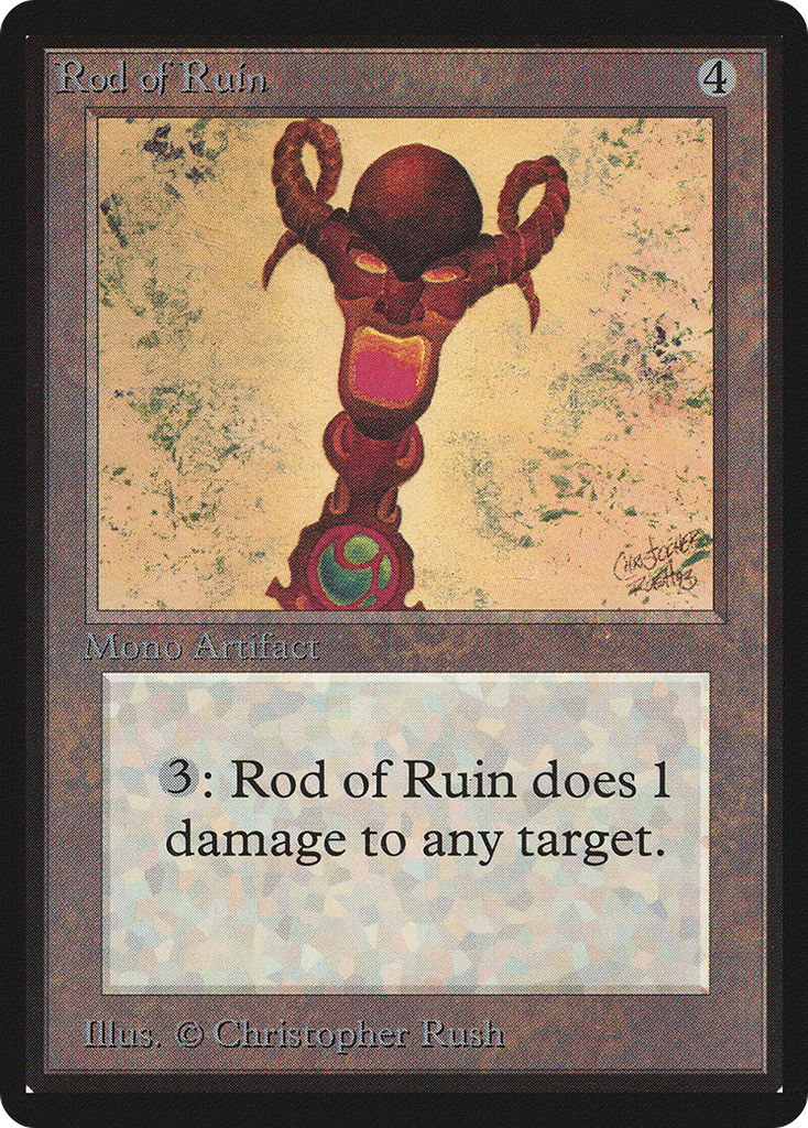 Magic: The Gathering - Rod of Ruin - Limited Edition Beta