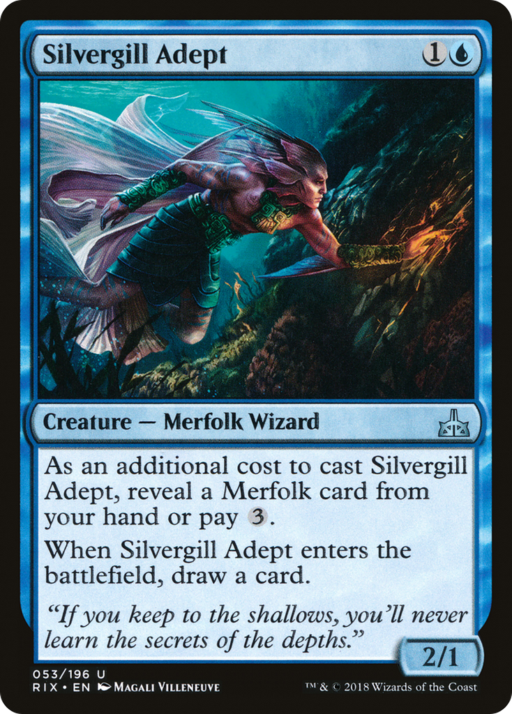 Magic: The Gathering - Silvergill Adept - Rivals of Ixalan