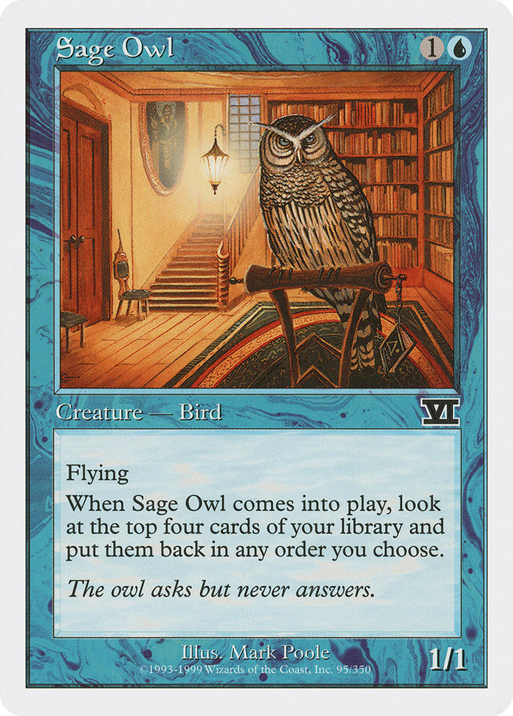 Magic: The Gathering - Sage Owl - Classic Sixth Edition