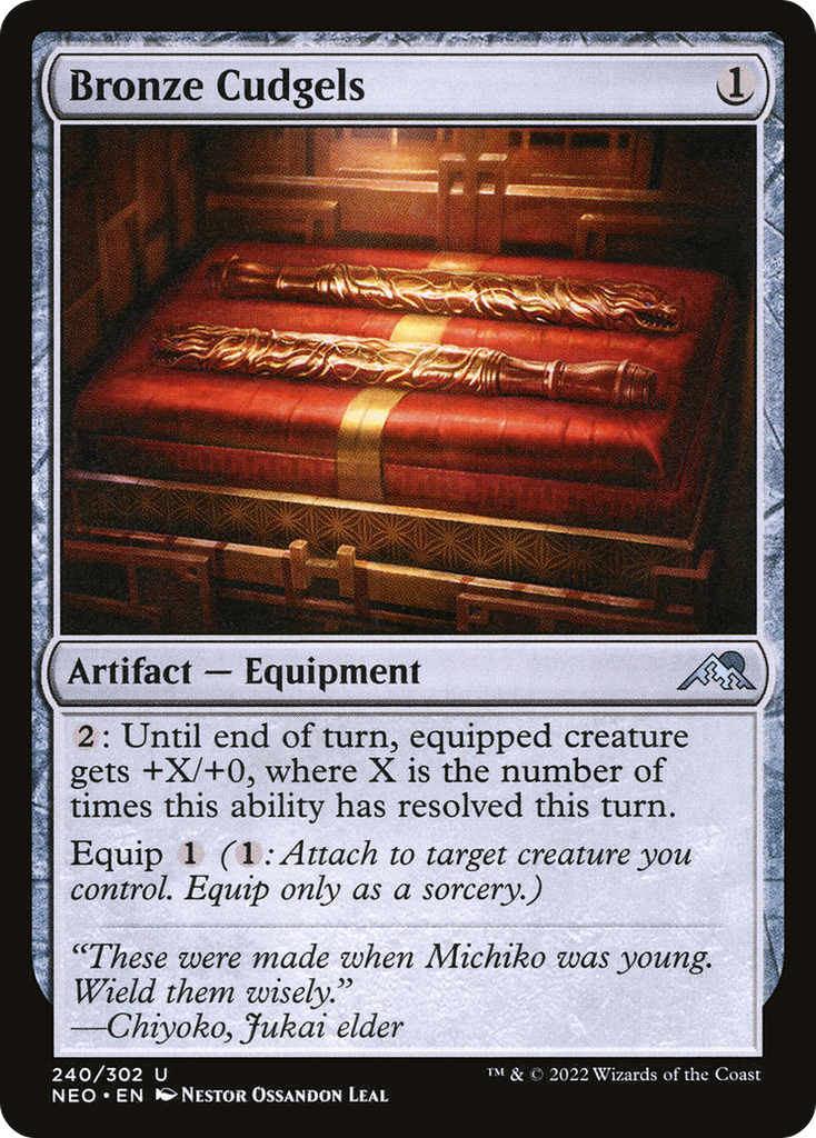 Magic: The Gathering - Bronze Cudgels - Kamigawa: Neon Dynasty