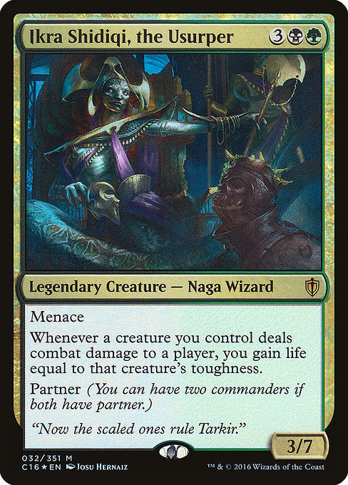 Magic the Gathering - Ikra Shidiqi, the Usurper Foil - Commander 2016