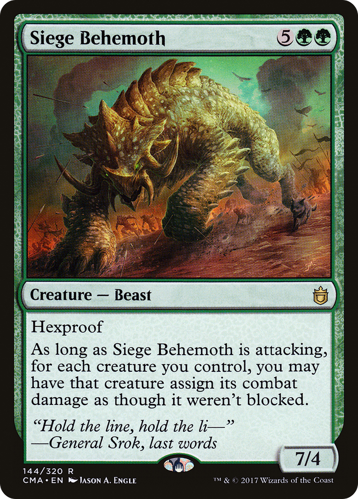 Magic: The Gathering - Siege Behemoth - Commander Anthology
