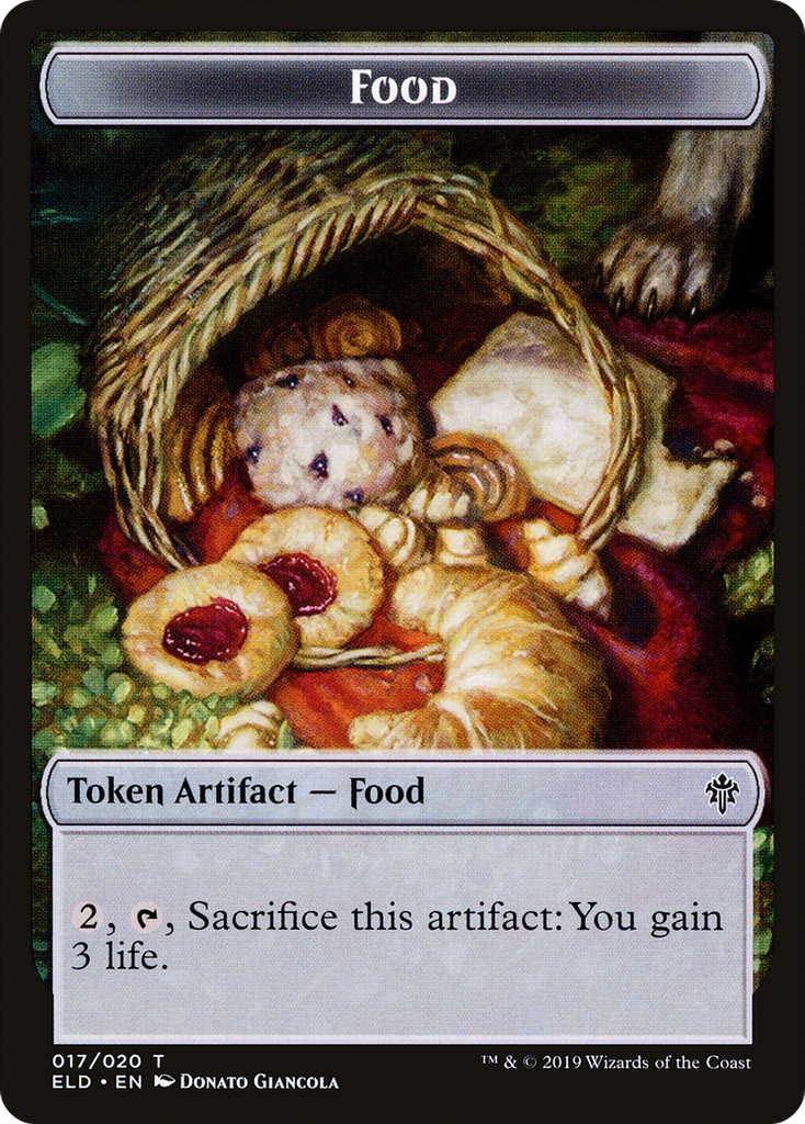 Magic: The Gathering - Food Token - Throne of Eldraine Tokens