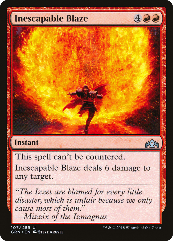 Magic: The Gathering - Inescapable Blaze - Guilds of Ravnica