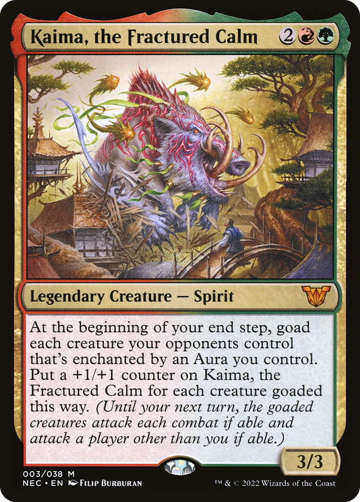 Magic: The Gathering - Kaima, the Fractured Calm Foil - Neon Dynasty Commander