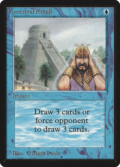 Magic: The Gathering - Ancestral Recall - Limited Edition Beta