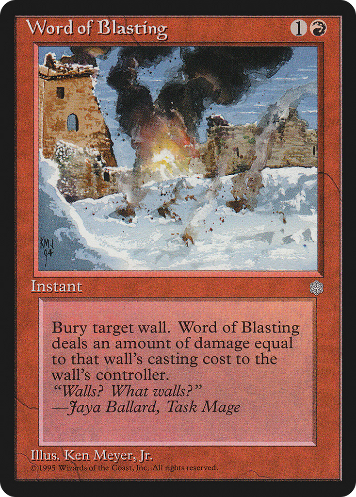 Magic: The Gathering - Word of Blasting - Ice Age