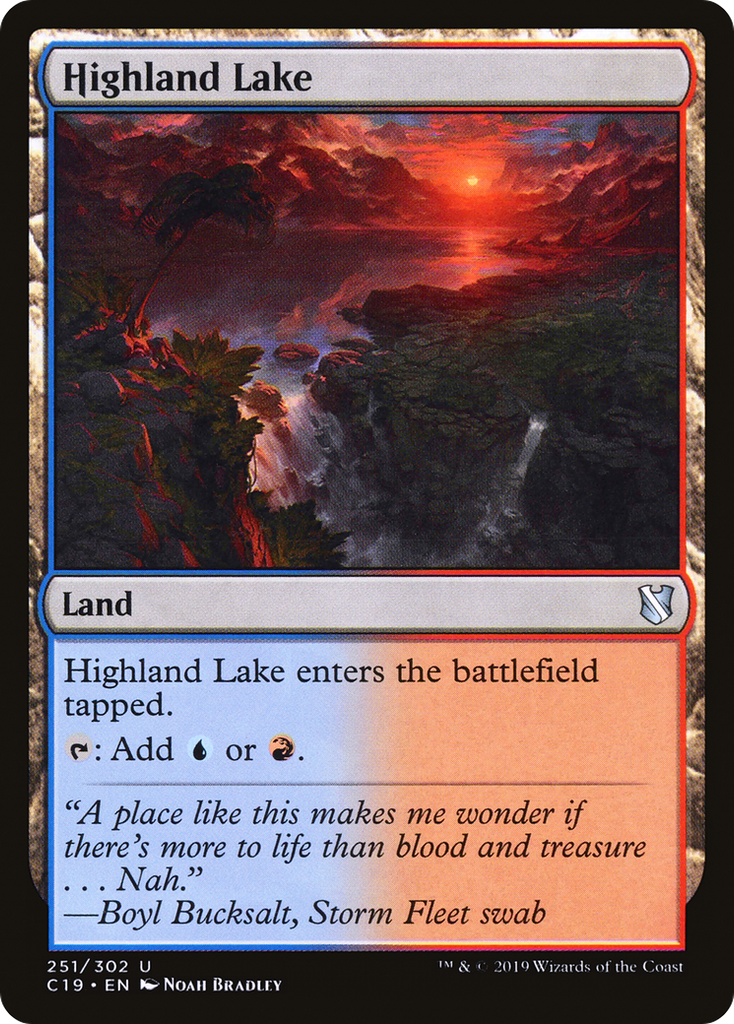 Magic: The Gathering - Highland Lake - Commander 2019