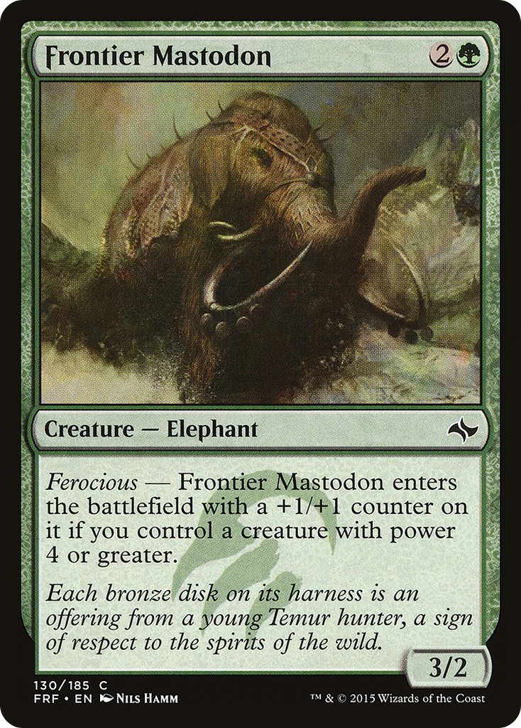 Magic: The Gathering - Frontier Mastodon - Fate Reforged