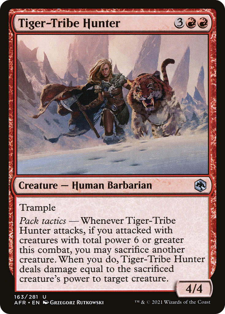 Magic: The Gathering - Tiger-Tribe Hunter - Adventures in the Forgotten Realms