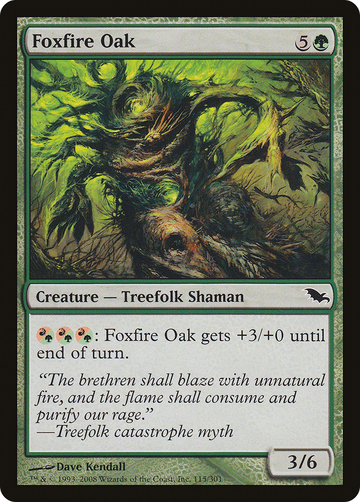 Magic: The Gathering - Foxfire Oak - Shadowmoor