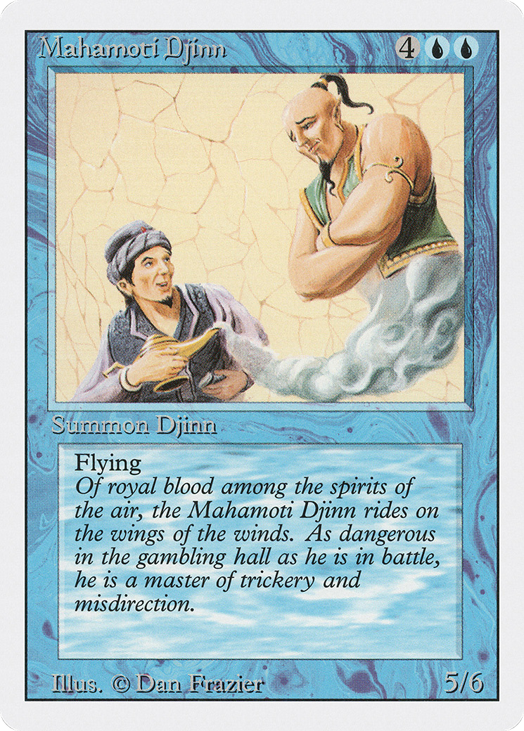Magic: The Gathering - Mahamoti Djinn - Revised Edition
