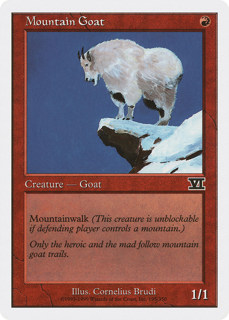 Magic: The Gathering - Mountain Goat - Classic Sixth Edition