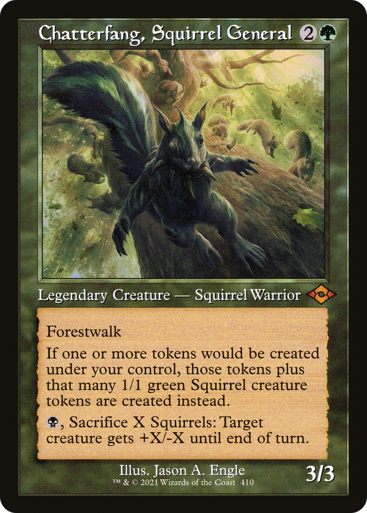 Magic: The Gathering - Chatterfang, Squirrel General - Modern Horizons 2