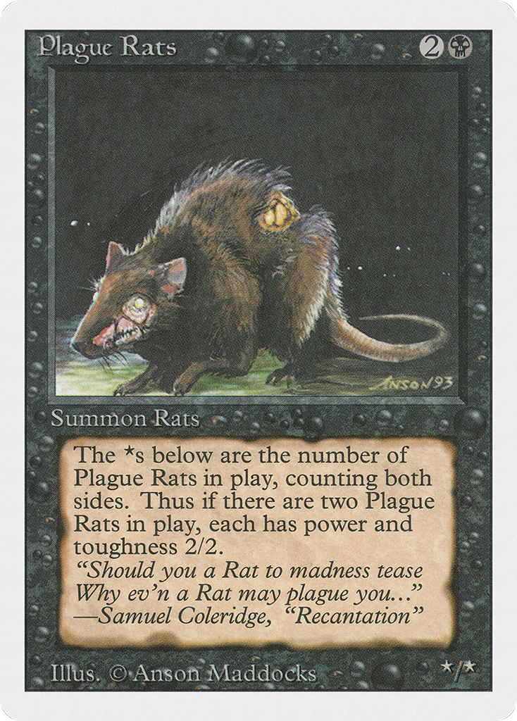 Magic: The Gathering - Plague Rats - Revised Edition