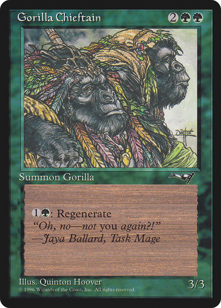 Magic: The Gathering - Gorilla Chieftain - Alliances