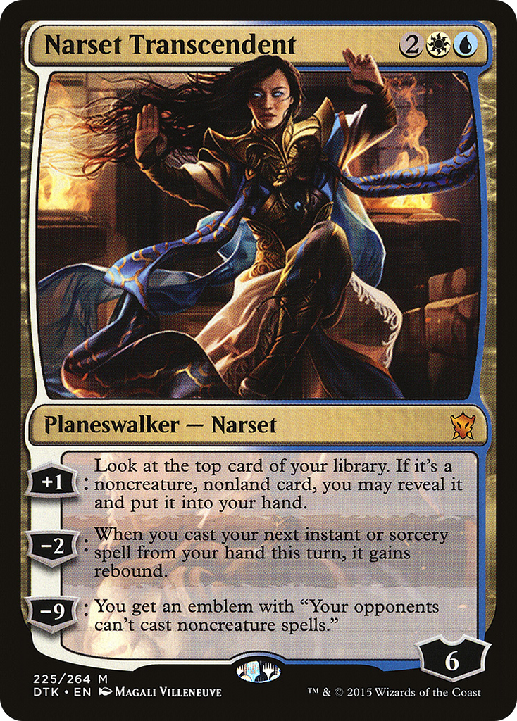 Magic: The Gathering - Narset Transcendent - Dragons of Tarkir