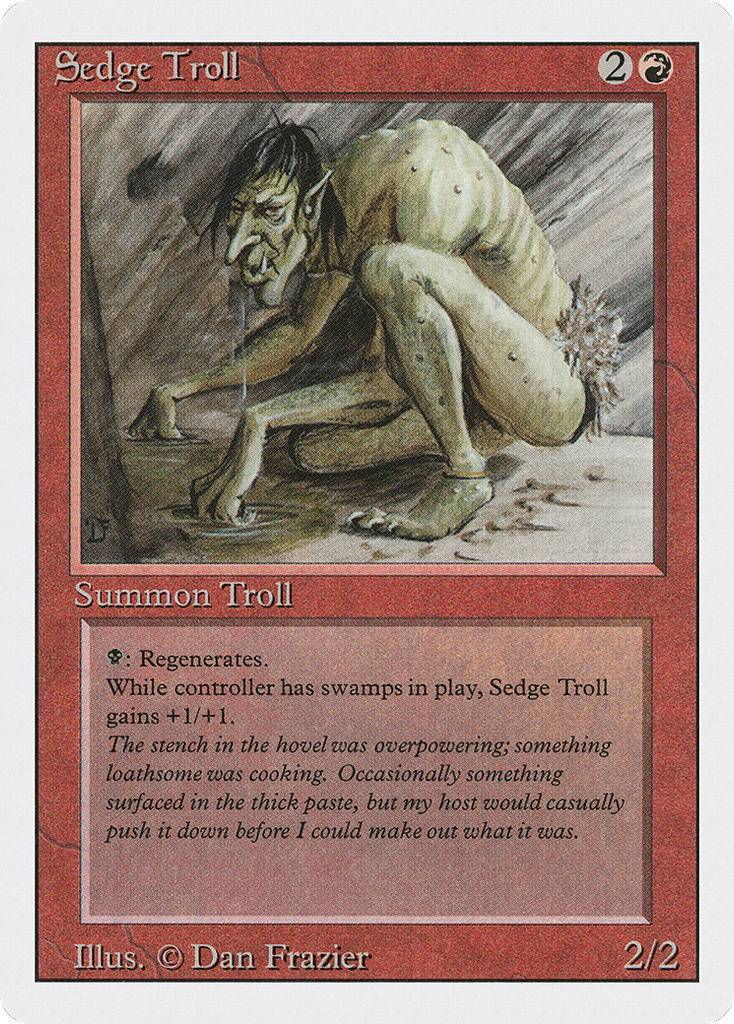 Magic: The Gathering - Sedge Troll - Revised Edition