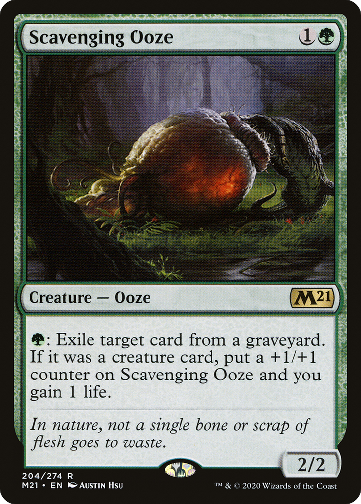 Magic: The Gathering - Scavenging Ooze Foil - Core Set 2021