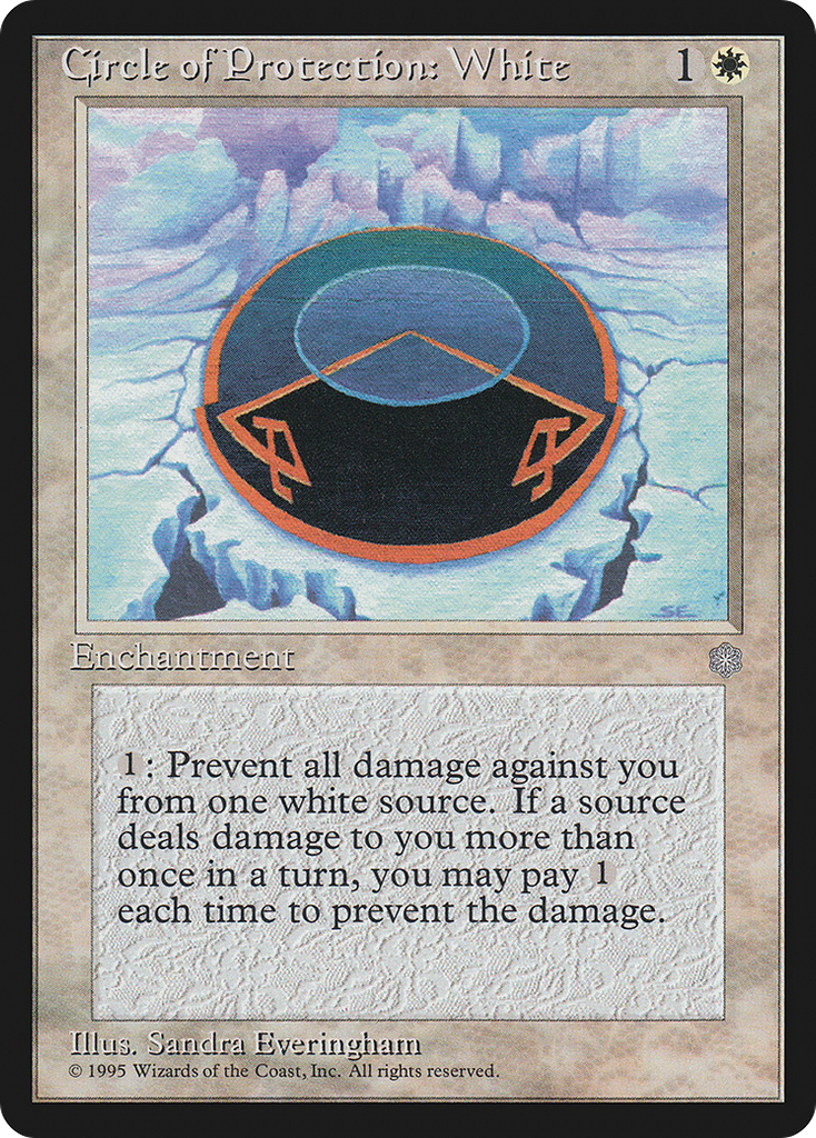 Magic: The Gathering - Circle of Protection: White - Ice Age