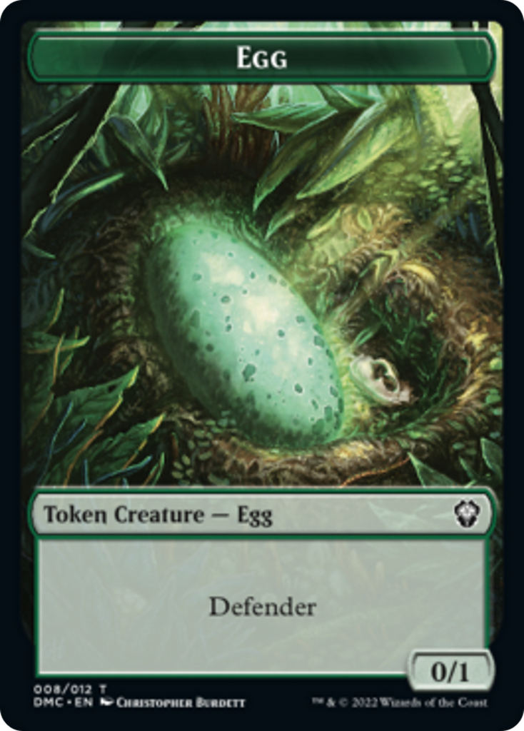 Magic: The Gathering - Egg Token - Dominaria United Commander Tokens