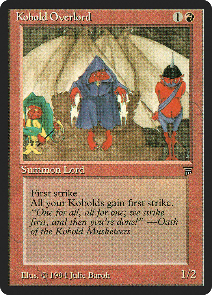 Magic: The Gathering - Kobold Overlord - Legends