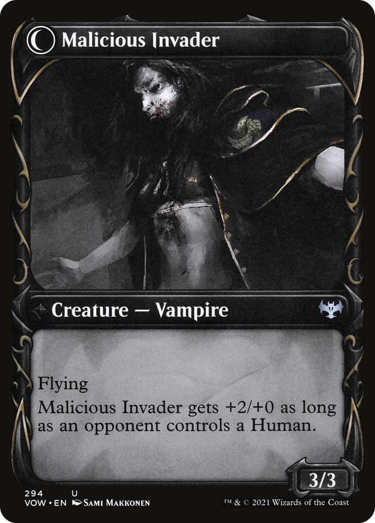 Magic: The Gathering - Innocent Traveler // Malicious Invader - Innistrad: Crimson Vow