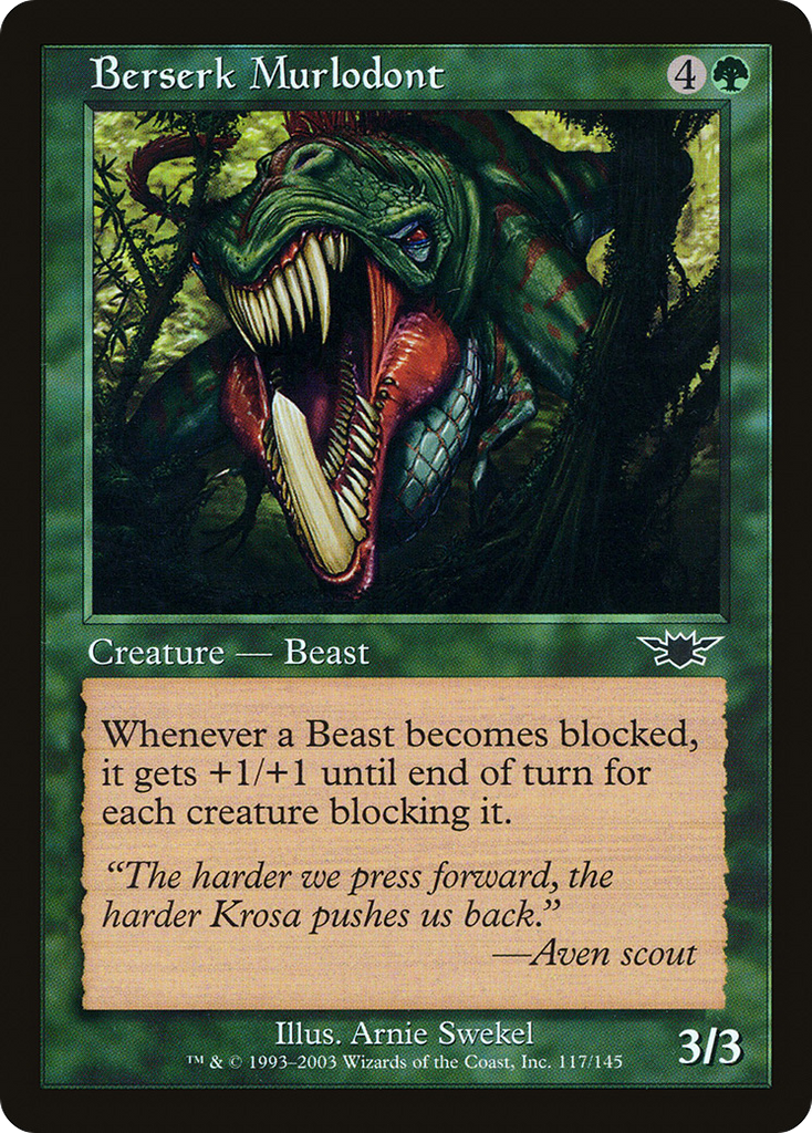 Magic: The Gathering - Berserk Murlodont - Legions