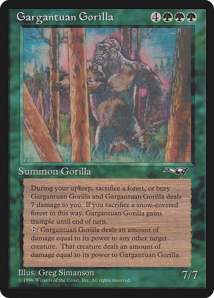 Magic: The Gathering - Gargantuan Gorilla - Alliances
