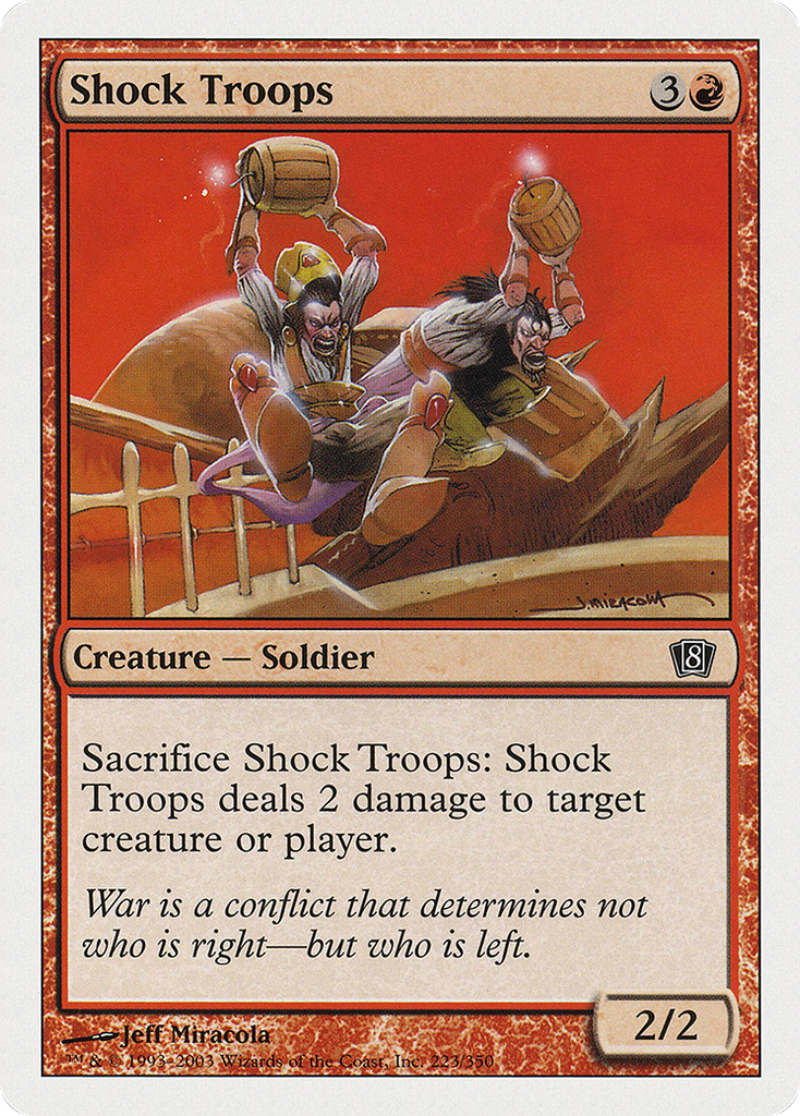 Magic: The Gathering - Shock Troops - Eighth Edition