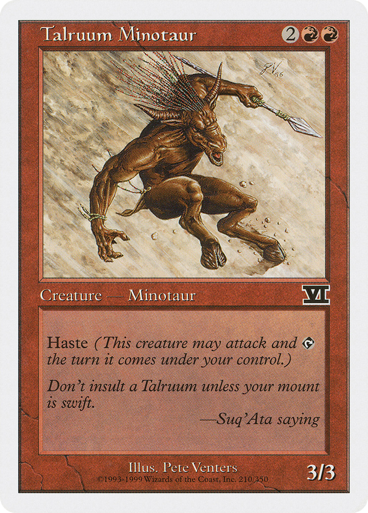 Magic: The Gathering - Talruum Minotaur - Classic Sixth Edition