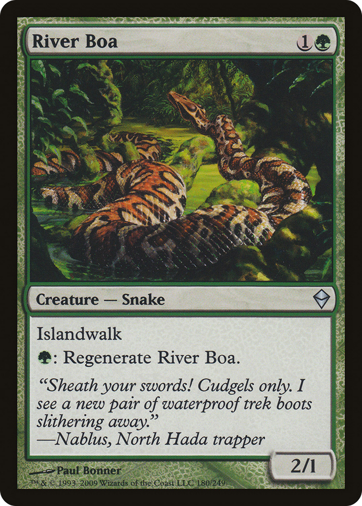 Magic: The Gathering - River Boa - Zendikar