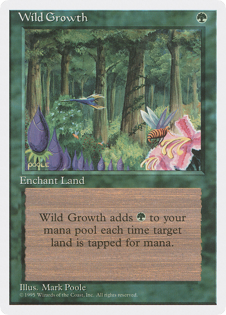 Magic: The Gathering - Wild Growth - Fourth Edition