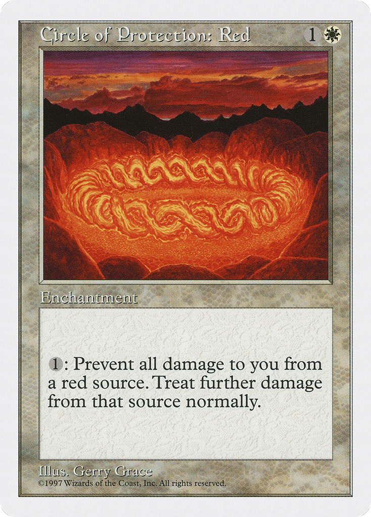 Magic: The Gathering - Circle of Protection: Red - Fifth Edition