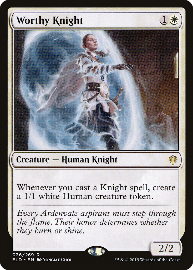 Magic: The Gathering - Worthy Knight - Throne of Eldraine